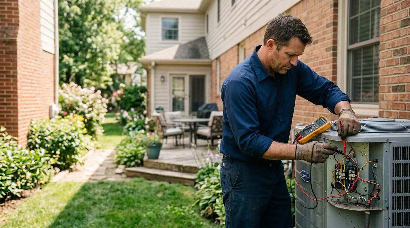 HVAC technician working near Edgerton, WY